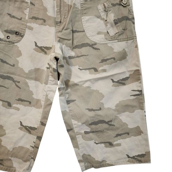 Allison Brittney Petite Camo Capri Chino Pants - Size 14P - Picture 5 of 11